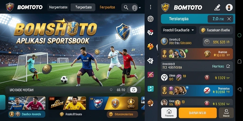 Tampilan gameplay BOMTOTO dengan berbagai pilihan taruhan olahraga.