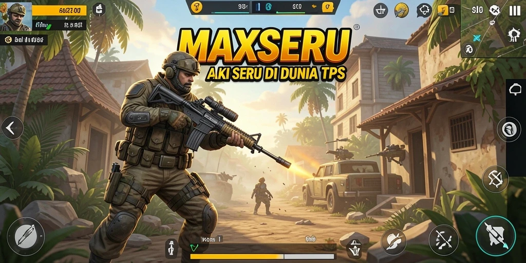 Gameplay seru MAXSERU dengan pertempuran yang mendebarkan.
