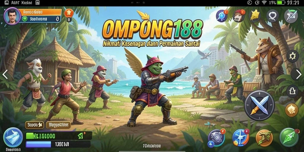 Screenshot OMPONG188 menampilkan gameplay seru dan menyenangkan.