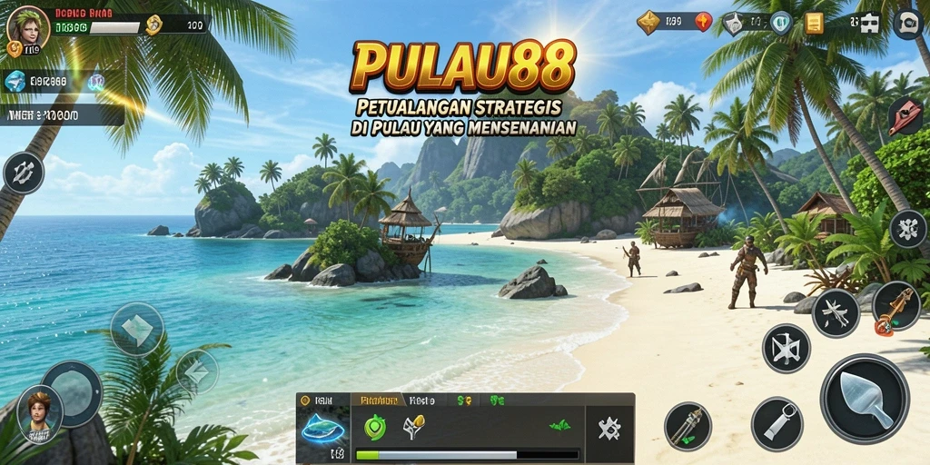 Tangkapan layar <strong>PULAU88</strong> menampilkan aksi strategis yang mendebarkan di pulau Anda.