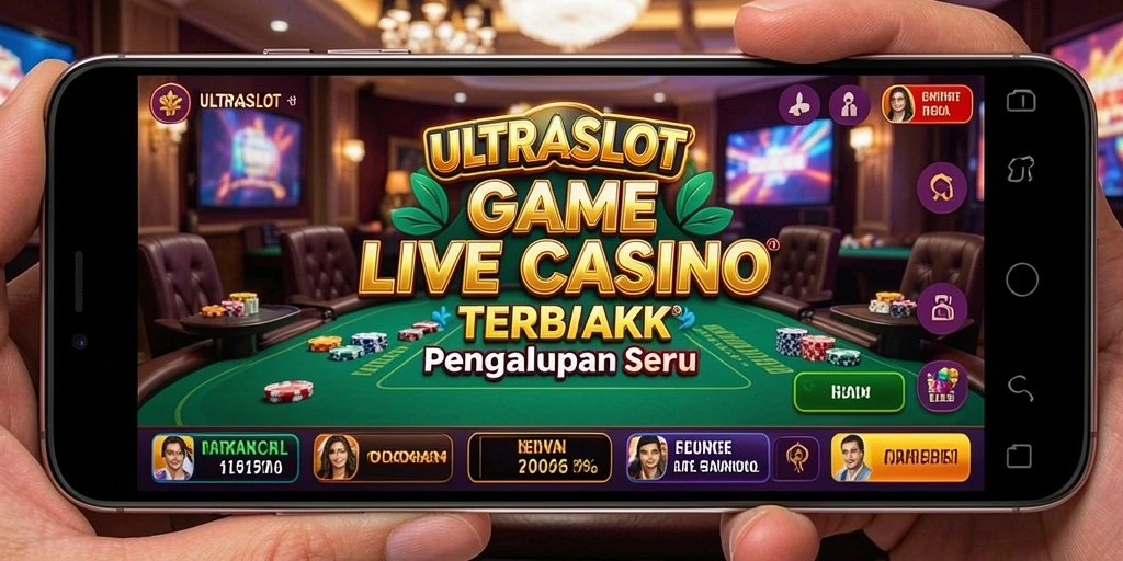 Screenshot gameplay ULTRASLOT yang memukau dalam suasana Live Casino.