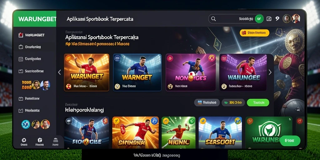 Tangkapan layar menunjukkan antarmuka taruhan olahraga di WARUNGBET.
