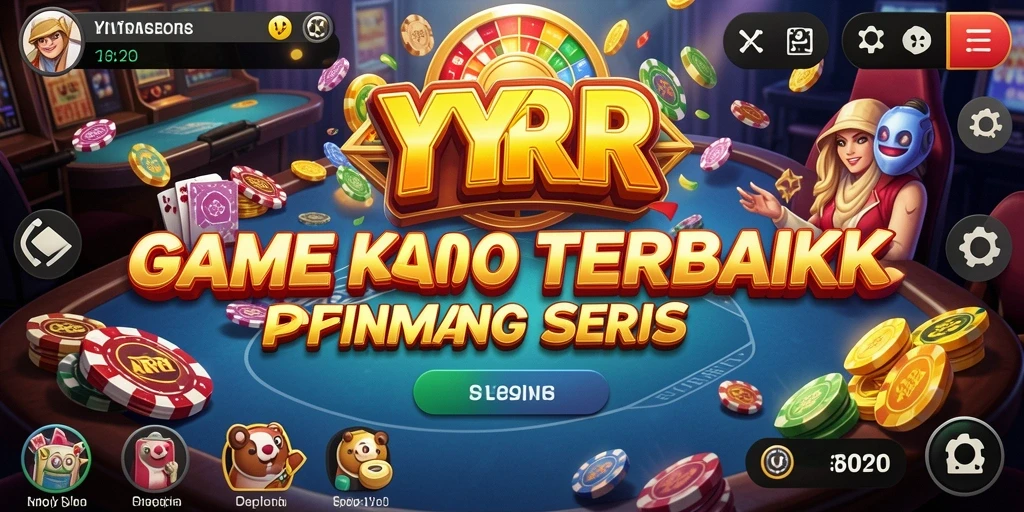 Screenshot gameplay YYRR yang menampilkan suasana kasino yang mengasyikkan.